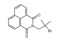 N-(2-bromo-2-methylpropyl)-1,8-naphthalenedicarboximide结构式