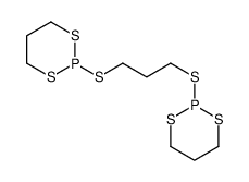 2-[3-(1,3,2-dithiaphosphinan-2-ylsulfanyl)propylsulfanyl]-1,3,2-dithiaphosphinane Structure