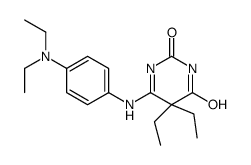 6-[4-(diethylamino)anilino]-5,5-diethylpyrimidine-2,4-dione Structure