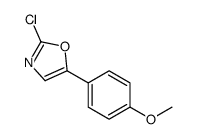 2-chloro-5-(4-methoxyphenyl)-1,3-oxazole结构式