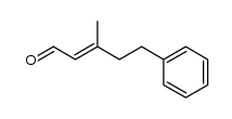 trans-3-Methyl-5-phenyl-2-pentenal Structure