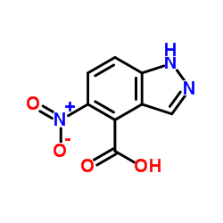5-Nitro-1H-indazole-4-carboxylic acid Structure