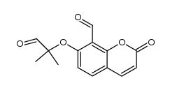 2-oxo-7-(oxo-tert-butoxy)-2H-chromene-8-carbaldehyde结构式