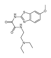 N-[2-(diethylamino)ethyl]-N'-(6-methoxy-1,3-benzothiazol-2-yl)oxamide结构式