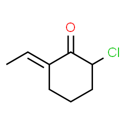 Cyclohexanone,2-chloro-6-ethylidene-结构式