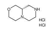 (S)-八氢吡嗪并[2,1-c][1,4]恶嗪二盐酸盐结构式