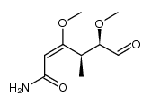 (3,5R)-dimethoxy-(4R)-methyl-6-oxo-(2E)-hexenamide Structure