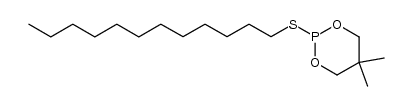 2-(dodecylthio)-5,5-dimethyl-1,3,2-dioxaphosphinane Structure