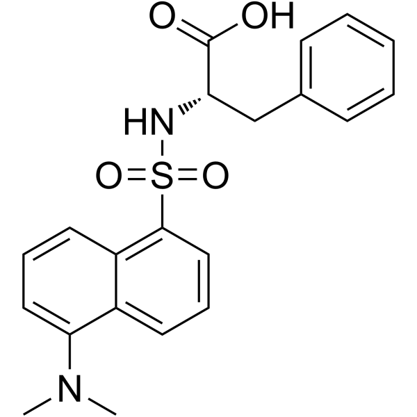 Dansylphenylalanine structure