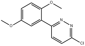 3-Chloro-6-(2,5-dimethoxyphenyl)pyridazine Structure