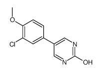 5-(3-chloro-4-methoxyphenyl)-1H-pyrimidin-2-one结构式