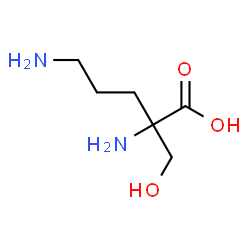 Ornithine,2-(hydroxymethyl)- structure