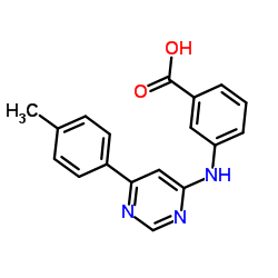3-{[6-(4-Methylphenyl)-4-pyrimidinyl]amino}benzoic acid Structure