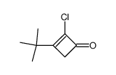 2-Cyclobuten-1-one,2-chloro-3-(1,1-dimethylethyl)- structure