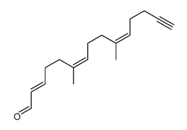 6,10-dimethylpentadeca-2,6,10-trien-14-ynal Structure