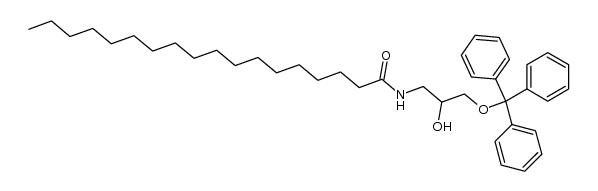 (+/-)-3-octadecanamido-1-(triphenylmethoxy)-2-propanol Structure