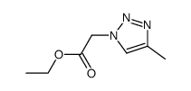 (4-Methyl-1H-1,2,3-triazol-1-yl)acetic acid ethyl ester结构式