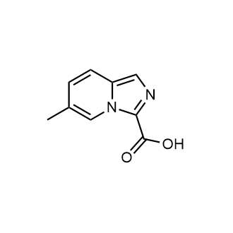 6-甲基咪唑并[1,5-a]吡啶-3-羧酸结构式