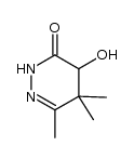4-hydroxy-5,5,6-trimethyl-4,5-dihydro-2H-pyridazin-3-one结构式
