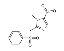 1-Methyl-5-nitro-2-((phenylsulfonyl)methyl)-1H-imidazole结构式