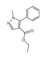 ethyl 1-methyl-5-phenyl-1H-pyrazole-4-carboxylate Structure