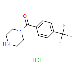 1-[4-(trifluoromethyl)benzoyl]piperazine hydrochloride Structure
