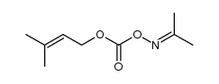 propan-2-one O-(((3-methylbut-2-en-1-yl)oxy)carbonyl) oxime结构式