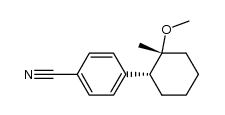 cis-2-(4-cyanophenyl)-1-methyl-1-methoxycyclohexane Structure