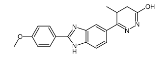 6-[2-(4-Methoxyphenyl)-1H-benzimidazol-5-yl]-5-methyl-4,5-dihydro -3(2H)-pyridazinone结构式