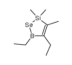 4,5-diethyl-2,5-dihydro-2,2,3-trimethyl-1,2,5-selenasilaborole结构式