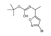 tert-butyl N-[1-(3-bromo-1,2-oxazol-5-yl)ethyl]carbamate Structure