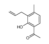 1-(3-allyl-2-hydroxy-4-methylphenyl)ethanone结构式