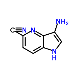 3-Amino-5-cyano-4-azaindole结构式