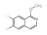 7-Chloro-6-fluoro-1-methoxyisoquinoline structure