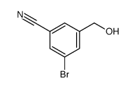 3-溴-5-(羟甲基)苄腈结构式