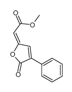 methyl 2-(5-oxo-4-phenylfuran-2-ylidene)acetate结构式