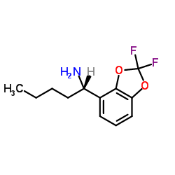 (1S)-1-(2,2-Difluoro-1,3-benzodioxol-4-yl)-1-pentanamine结构式