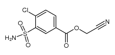 4-Chlor-3-sulfamoyl-benzoesaeure-cyanmethylester Structure