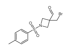 3-(bromomethyl)-1-tosylazetidine-3-carbaldehyde structure