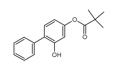 2-hydroxybiphenyl-4-yl pivalate结构式