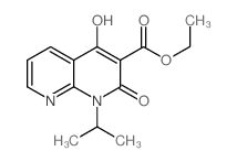 Ethyl 4-hydroxy-1-isopropyl-2-oxo-1,2-dihydro-1,8-naphthyridine-3-carboxylate结构式