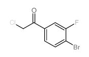 1-(4-溴-3-氟苯基)-2-氯乙酮结构式