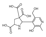 4,4-dicarboxy-5-pyridoxylproline结构式