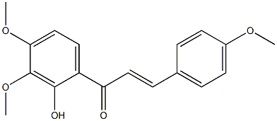 2'-hydroxy-3',4,4'-trimethoxychalcone Structure