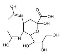 N-acetyl-4-deoxy-4-acetamidoneuraminic acid结构式