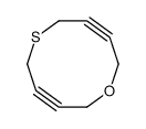 1-oxa-6-thiacyclodeca-3,8-diyne结构式