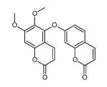 6,7-dimethoxy-5-(2-oxochromen-7-yl)oxychromen-2-one结构式