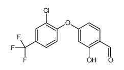 4-[2-chloro-4-(trifluoromethyl)phenoxy]-2-hydroxybenzaldehyde Structure