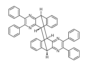 (5R,6R,11S,12S)-15,16,21,22-tetraphenyl-5,6,11,12-tetrahydro-5,12:6,11-bis([2,3]epipyrazino)dibenzo[a,e][8]annulene结构式