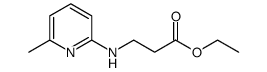 ethyl 3-[(6-methylpyridine-2-yl)amino]propionate Structure